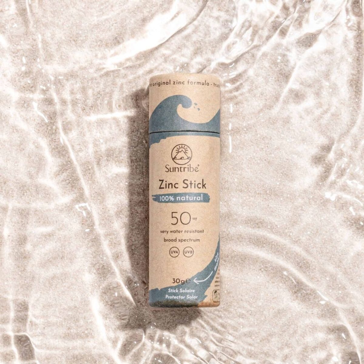 Suntribe - Natural Mineral Zinc Sun Stick SPF 50 - Ocean Blue