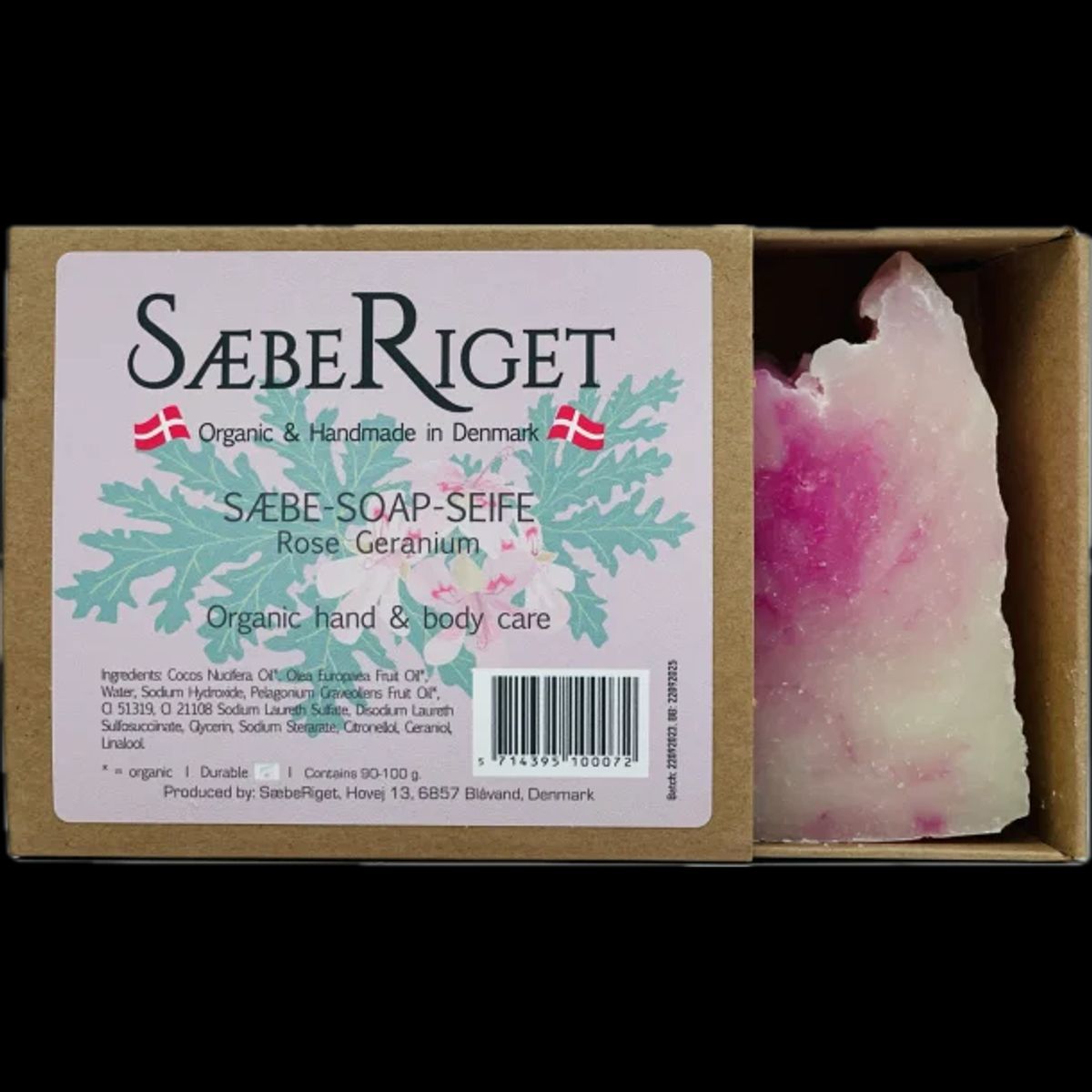 Sæberiget - Sæbebar - Rosengeranium