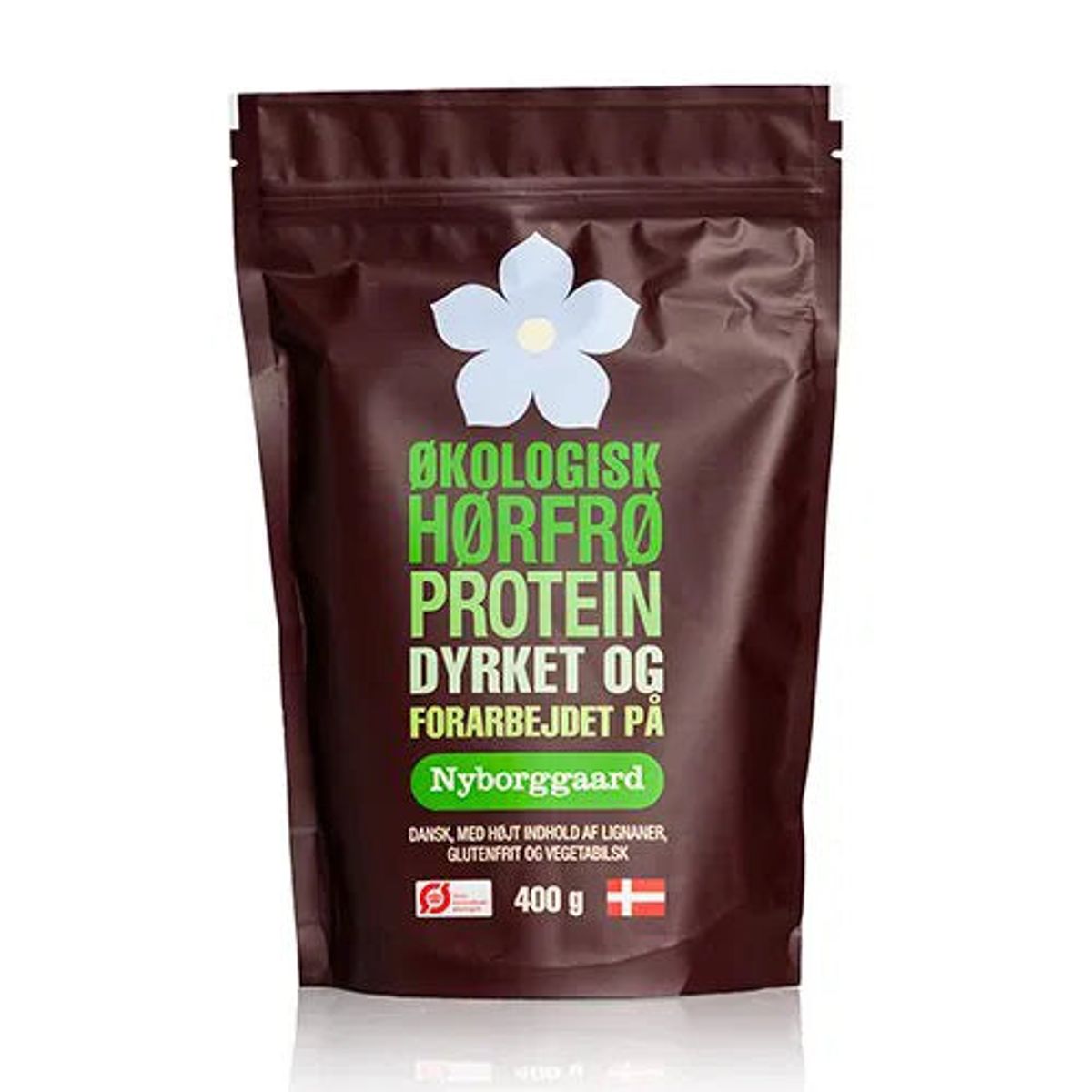 Nyborggaard - Nyborggard Hørfrø Proteinpulver - 400 Gram