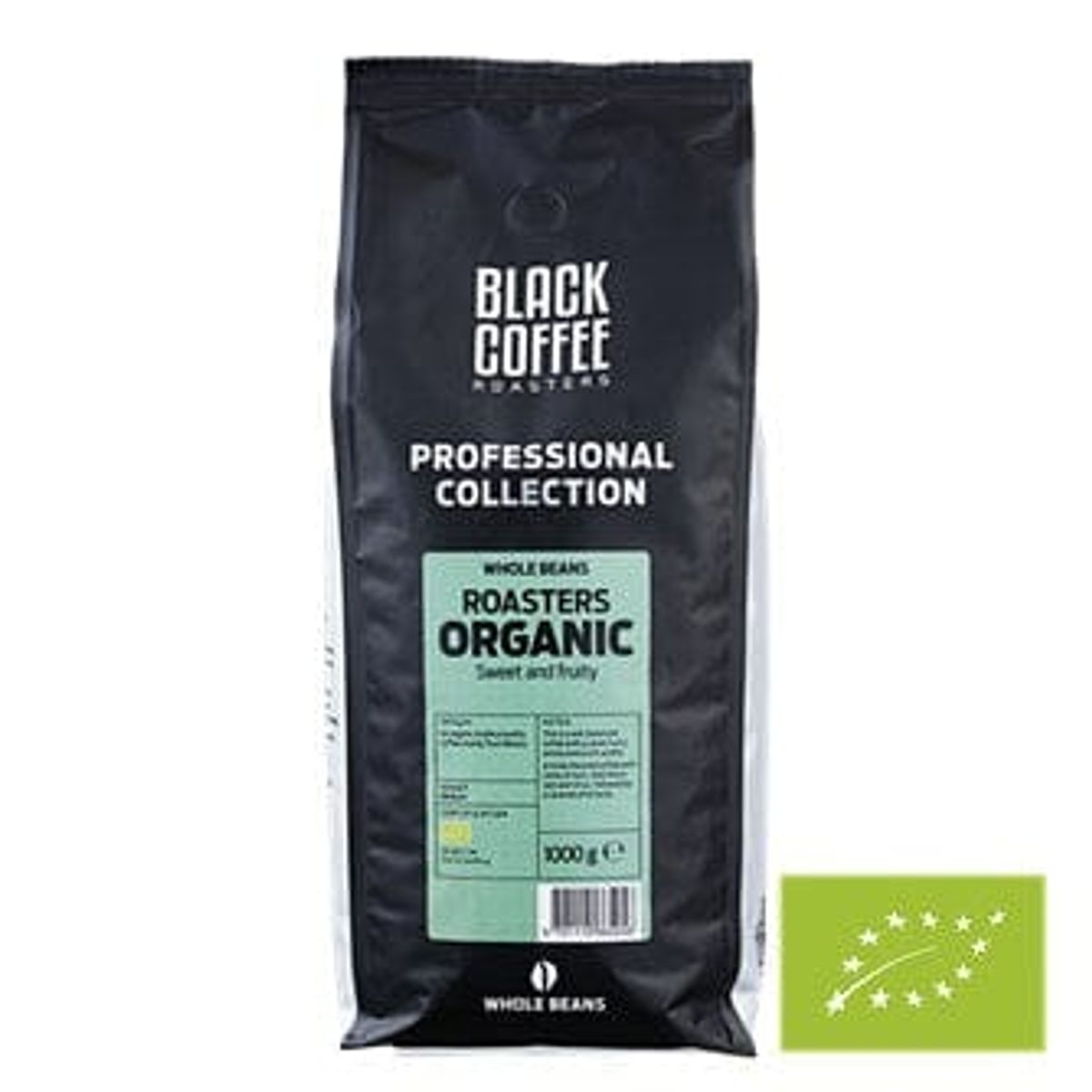 BKI - Black Coffee Roasters Økologiske Hele Kaffebønner 1 KG