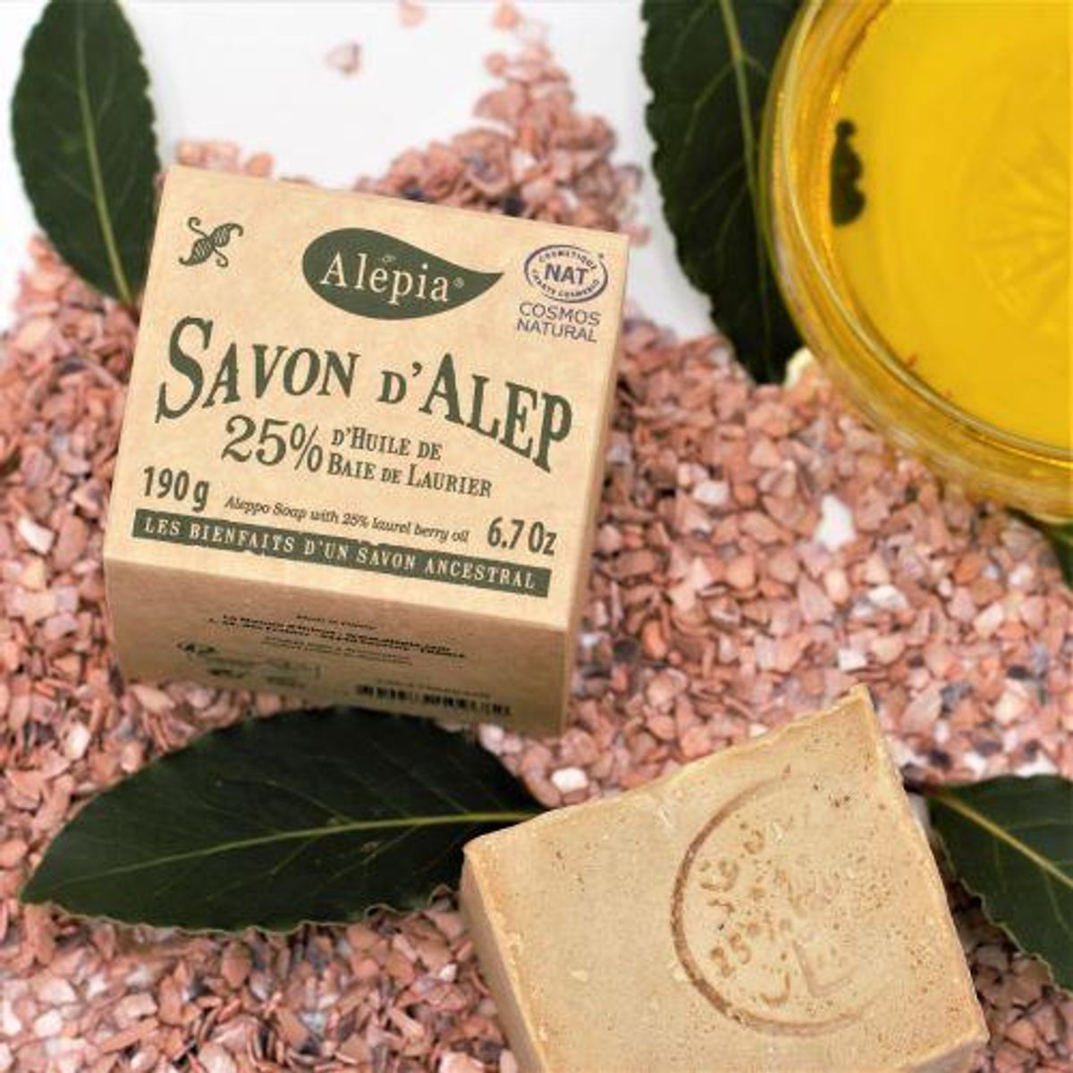 Alépia-Authentic Aleppo Soap - 25% Laurbær Olie190g