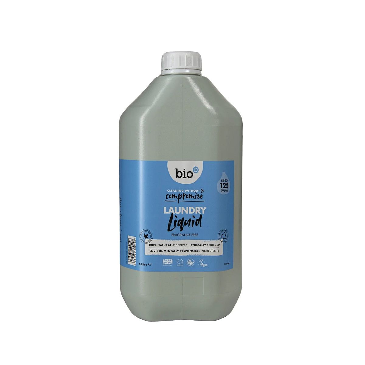 Bio-D - Miljøvenligt Flydende Vaskemiddel - Uden Duft, 5 Liter