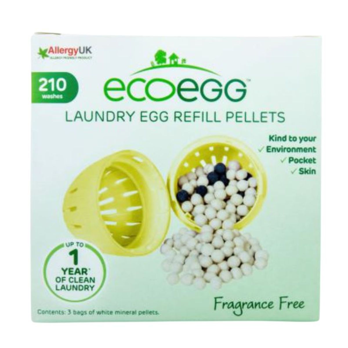 Ecoegg - Refill 210 Vaske - Uden Duft