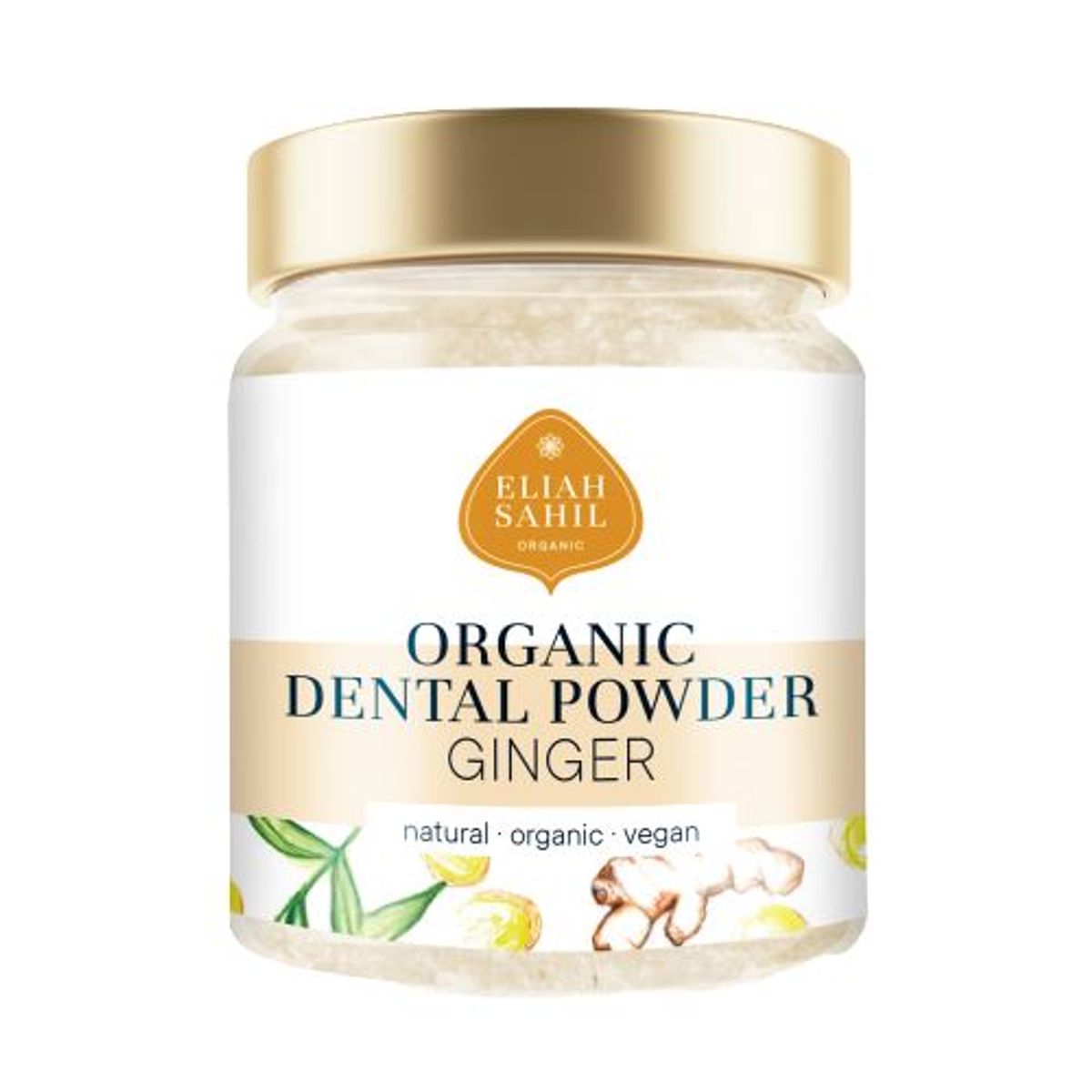 Eliah Sahil-Økologisk Tooth Powder - Ingefær - 45g