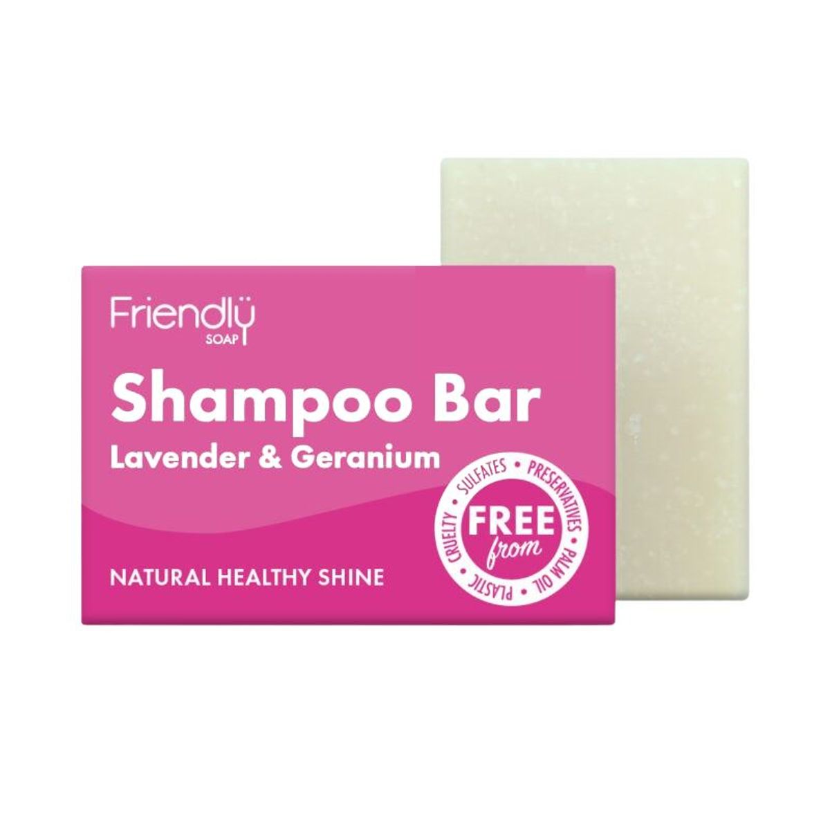 Friendly Soap - Friendly Shampoobar - Lavendel & Geranium - 95 Gram