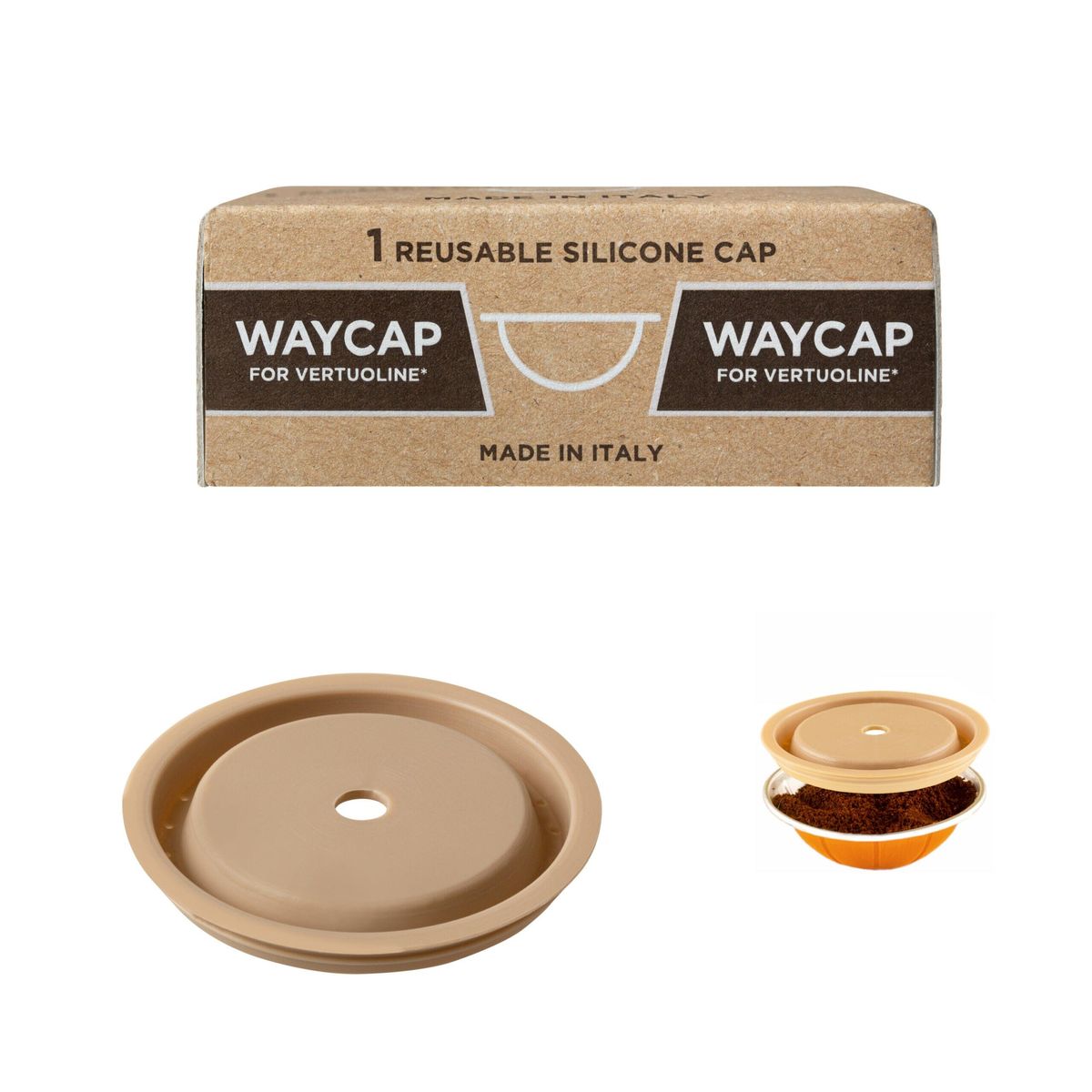 WayCap - Genanvendelig Kaffekapsel Låg Vertuoline