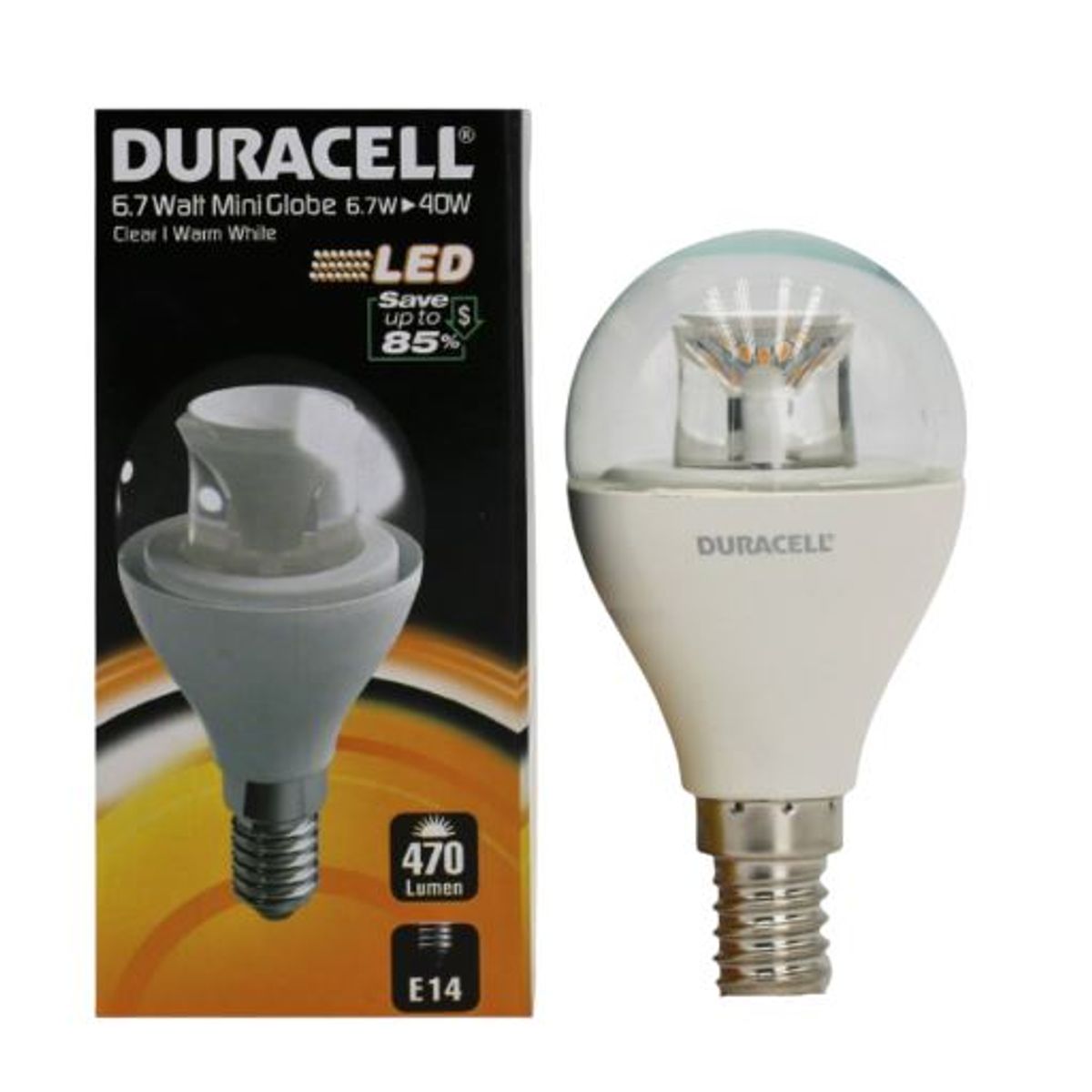 Duracell - LED Krone Pære E14 470Lm