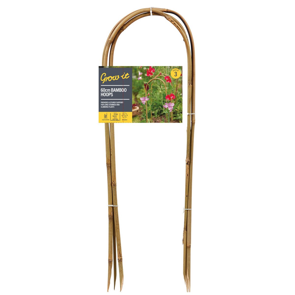 Gardman - Bambus Staudeholder 60 Cm