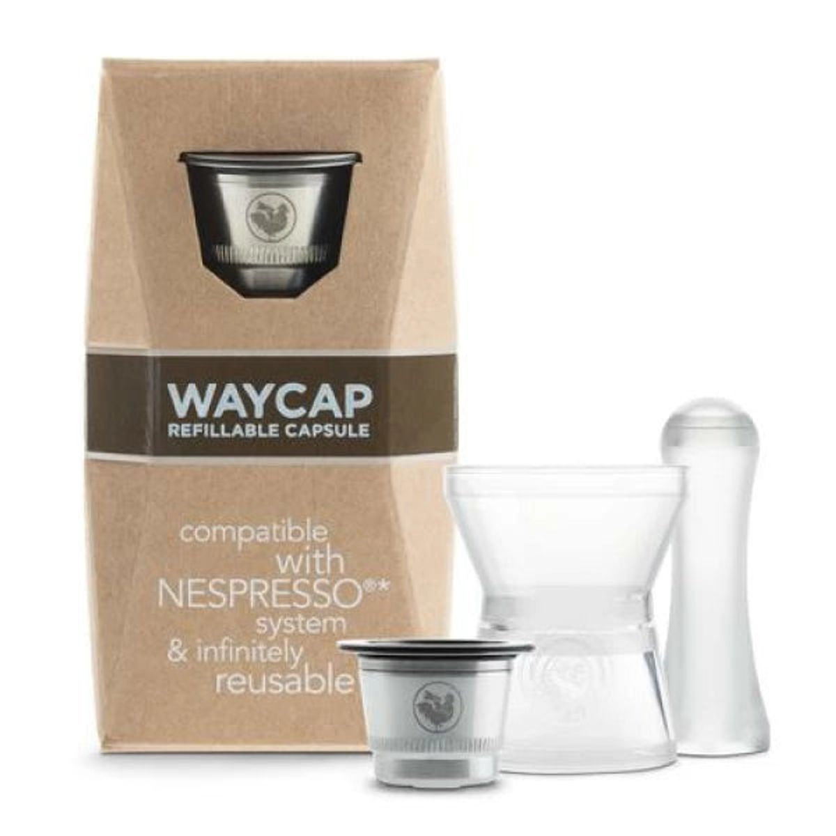 WayCap - Genanvendelig Kaffekapsel I Ståltil Nespresso