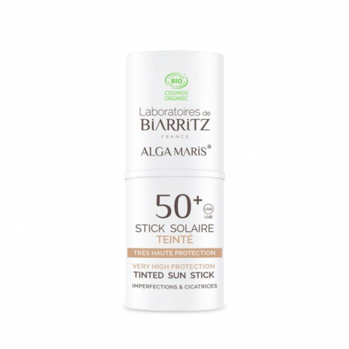 Laboratoires De Biarritz - Alga Maris - Farvet Sun Stick - SPF50+ - 9g