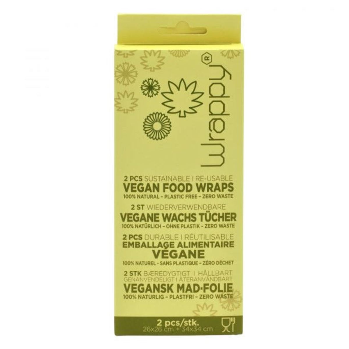 Wrappy - Vegansk Madpapir - 2pk