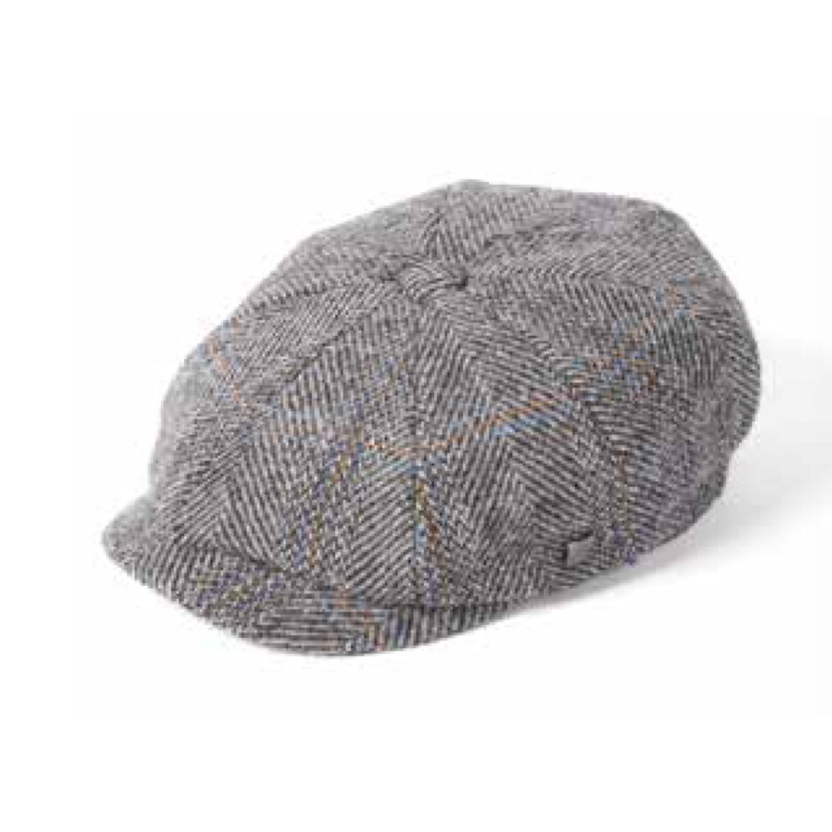 Carloway Harris Tweed Bakerboy Hat - lys grå - 59 cm