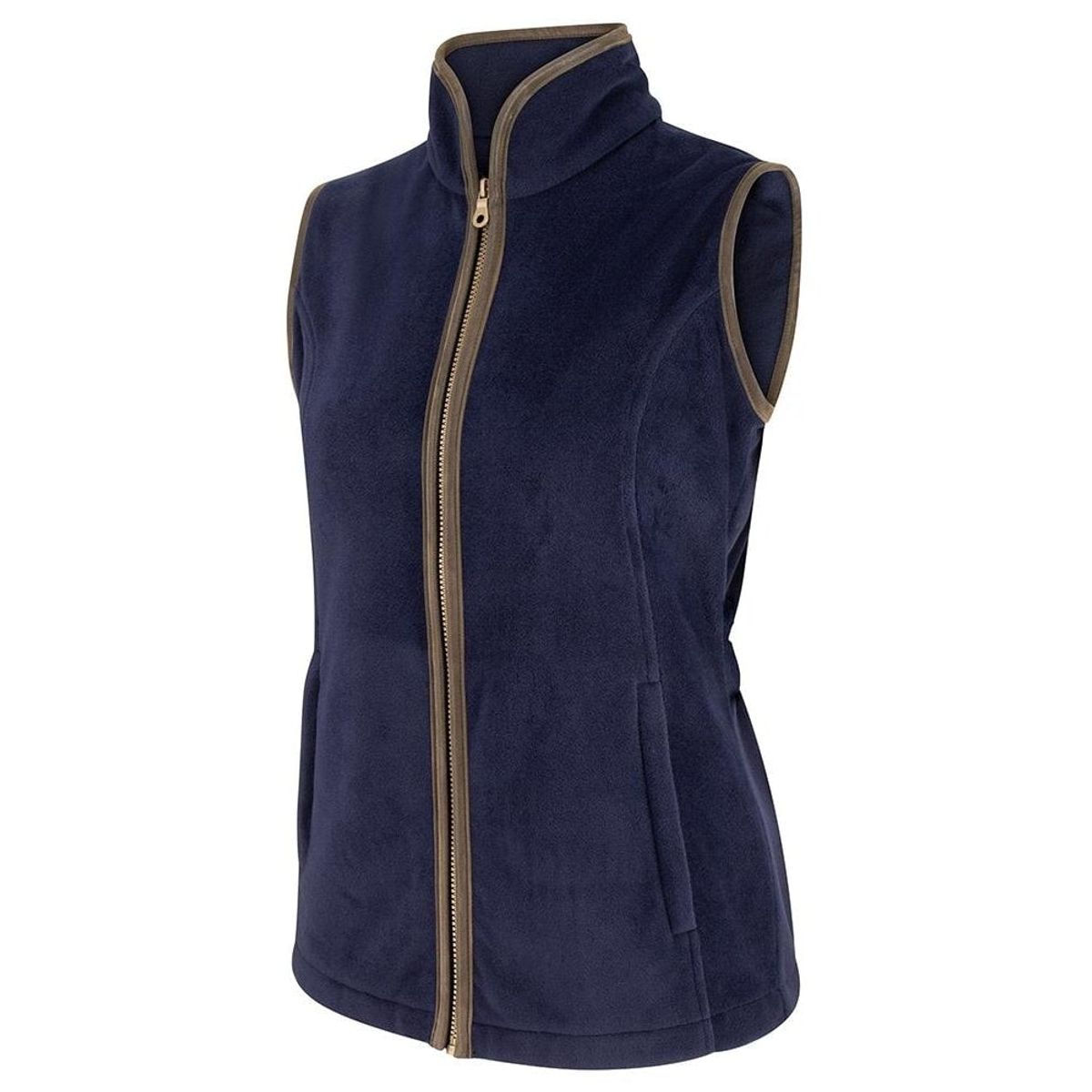 Stenton Ladies Marineblå Fleece Gilet vest - S (UK10-12)