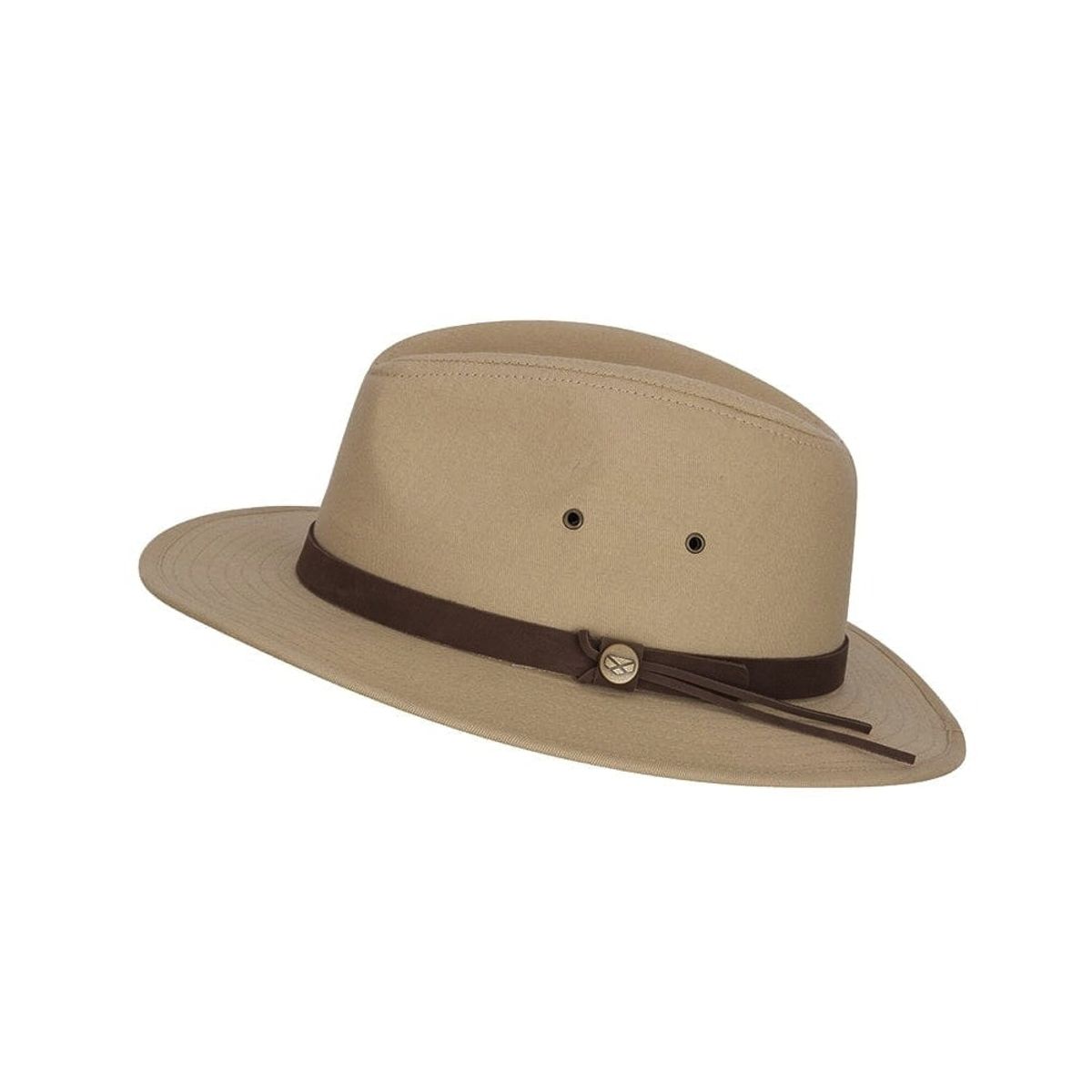 Panmure Canvas Foldable Hat, sand, (with carry bag) - L (59cm)