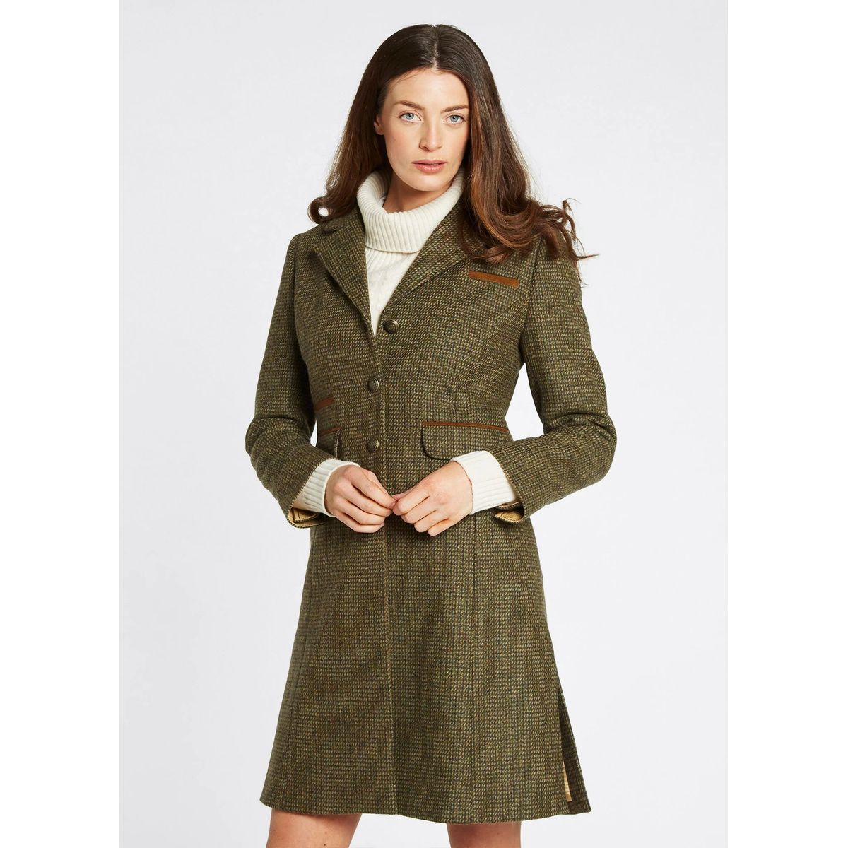 Blackthorn 3/4 Tweed coat, Heath - 42 (UK16)