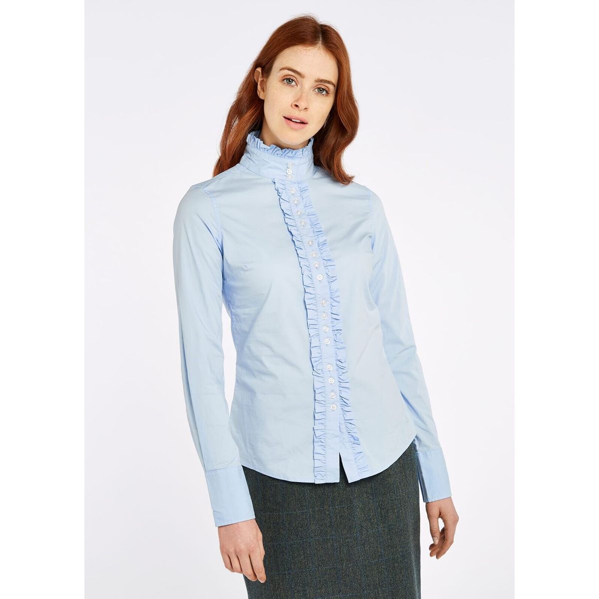 Chamomile ladies shirt, skjorte, blå - 40 (UK14)