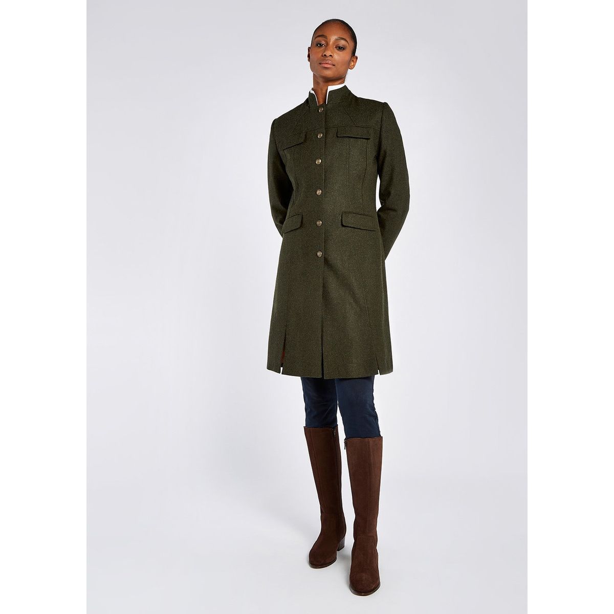 Coolepark Ladies Loden Coat, lodengrøn - 36 (UK 10)