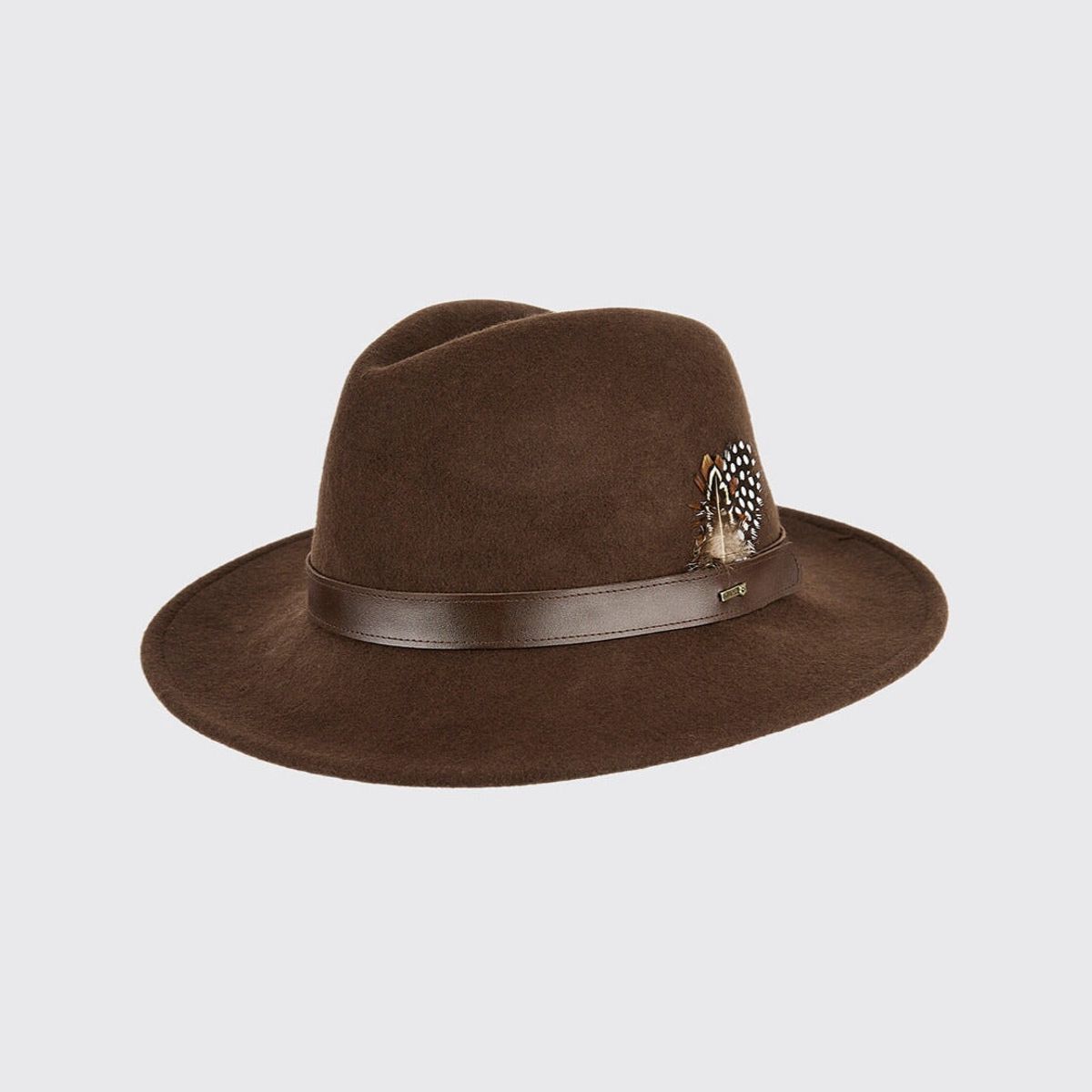 Gallagher filt hat m. fjer, bourbon - 57 (medium)