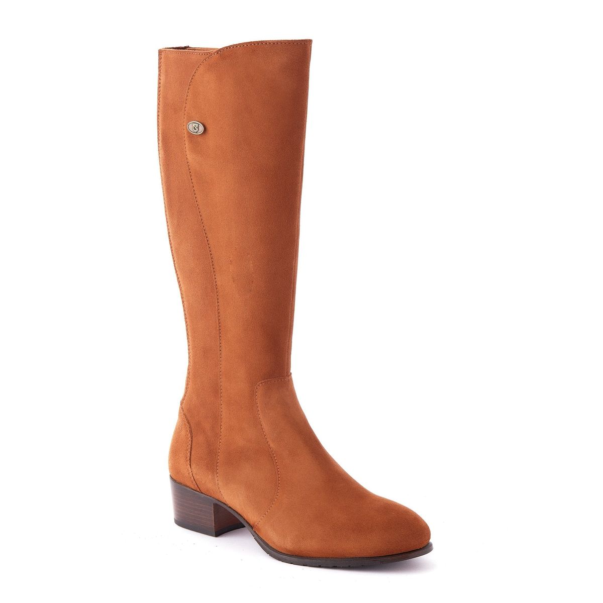 Downpatrick Ladies Knee-high støvle ruskind, Camel lysebrun - 40