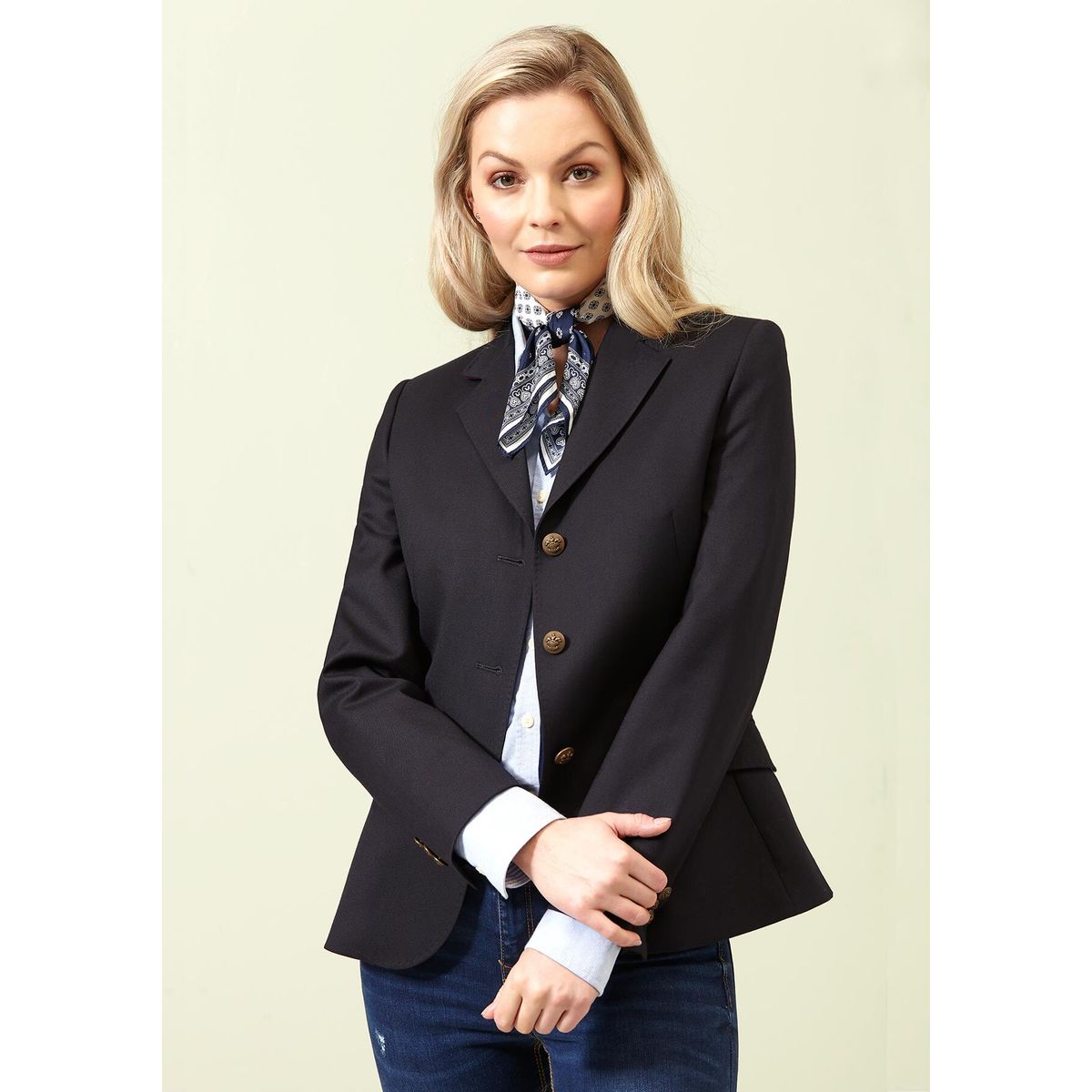 Claire Classic Blazer, Navy marineblå - 12 (M)