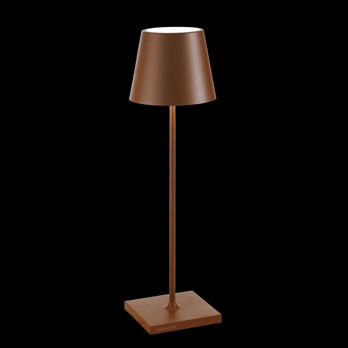 Poldina Pro batteridrevet bordlampe - Corten (rust)