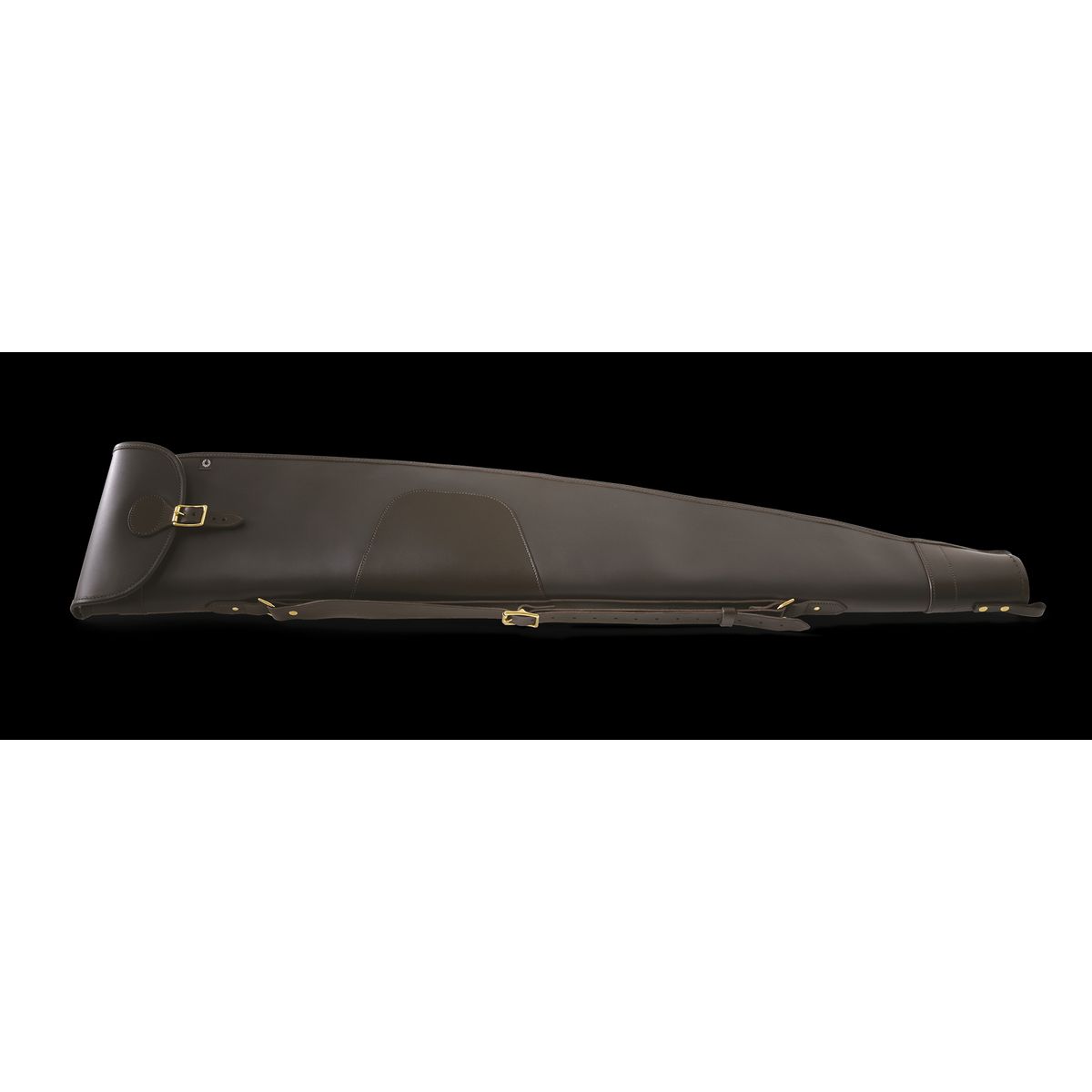 CROOTS Byland Rifle Slip zip/flap, læder, dark havana - 45"