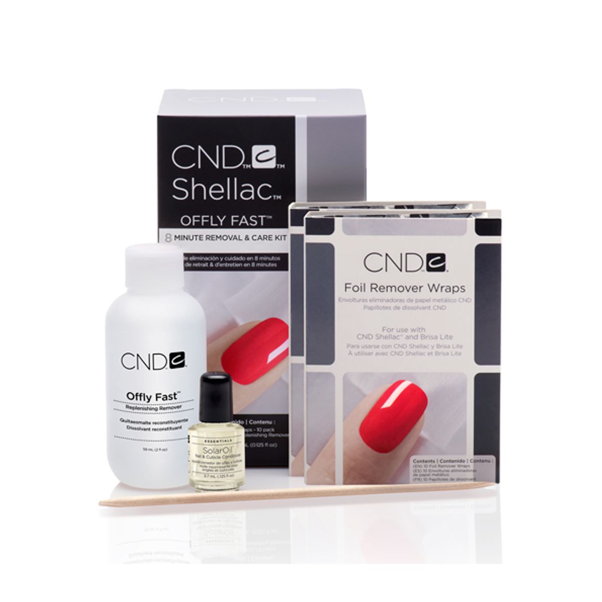 CND Shellac Offly Fast Remover Kit - 4 produkter