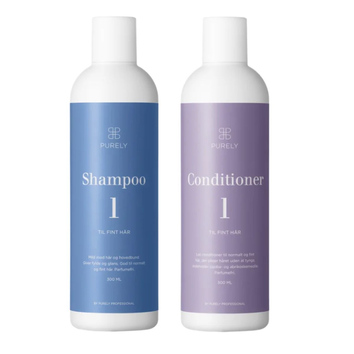 Purely Professional - sæt til fint hår m. Shampoo 1 og Conditioner 1