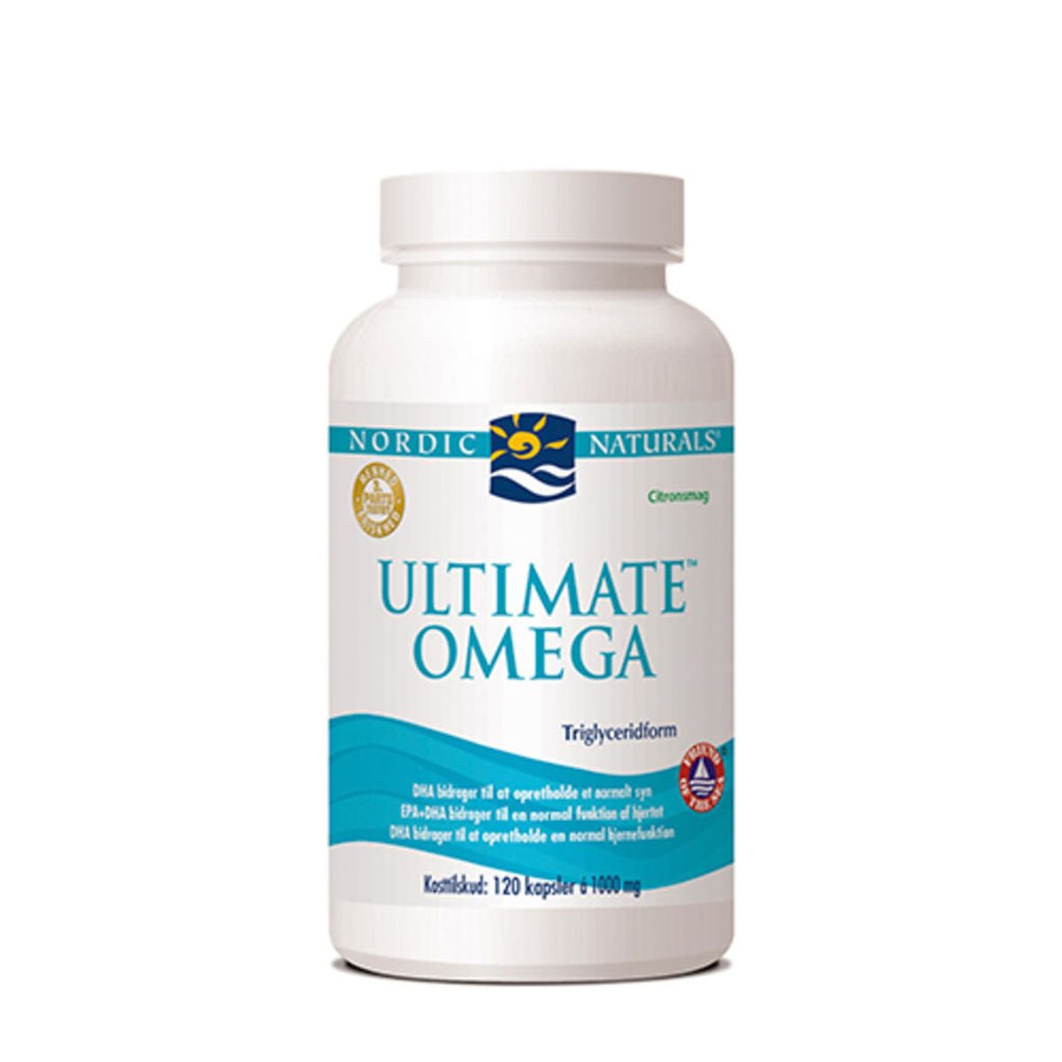 Nordic Naturals Ultimate Omega 3 med citronsmag 1000 mg.