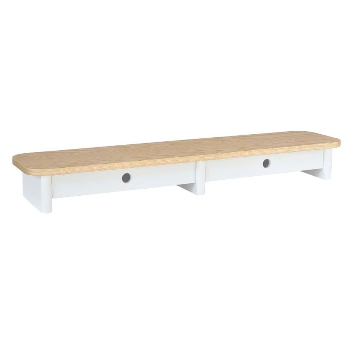 Computer stander i asketræ og MDF 109x24x13 cm Flere varianter - Beige