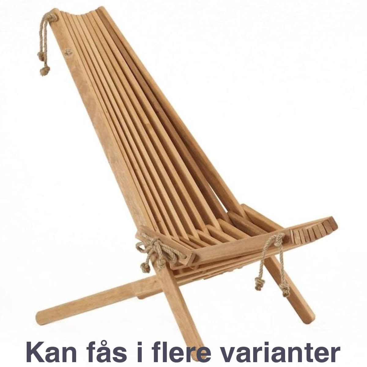 EcoChair Loungestol uden pude - Lærketræ - Naturlig