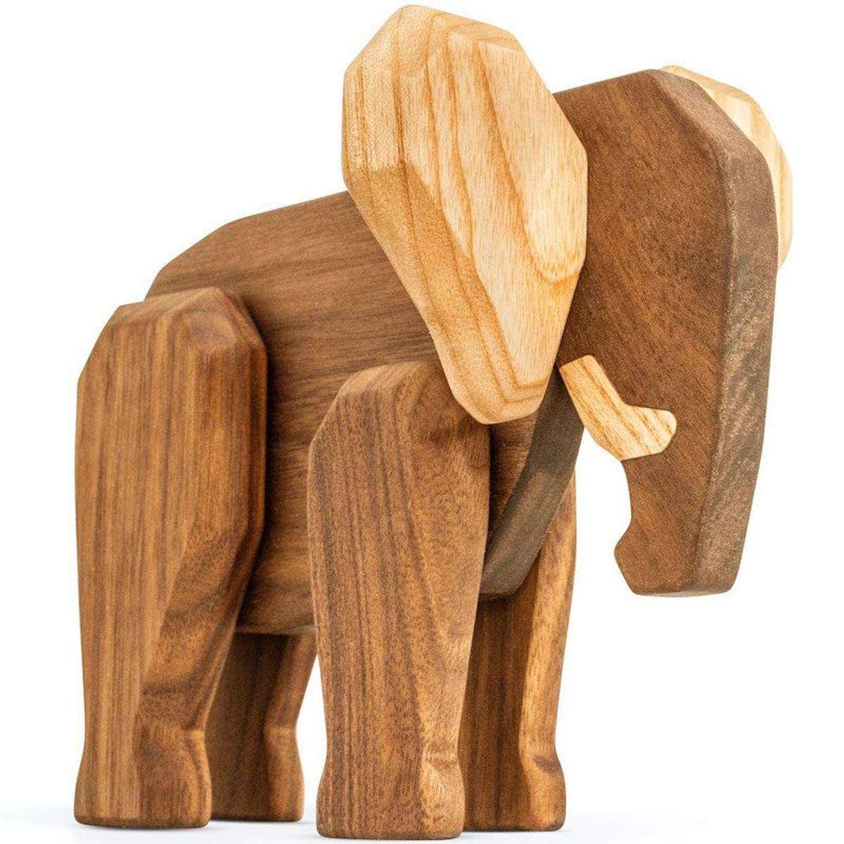 FableWood Far Elefant figur i træ med 6 magnetiske dele