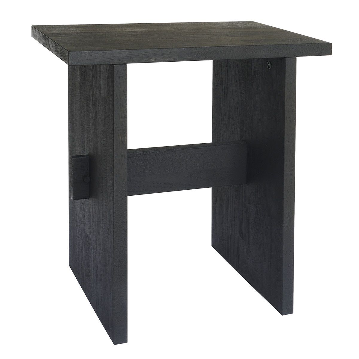 MOUD Home OAK skammel i egetræ - sort