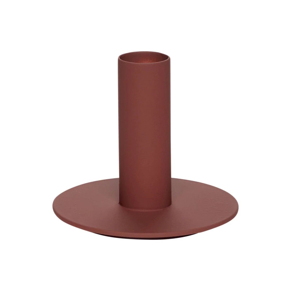 Hübsch Soft Candlestick - bourgogne farvet