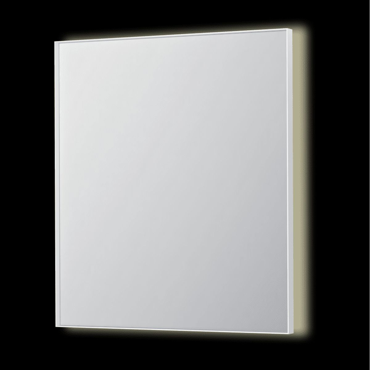 SP32 spejl med indirekte LED - 70x4x80 - mat hvid