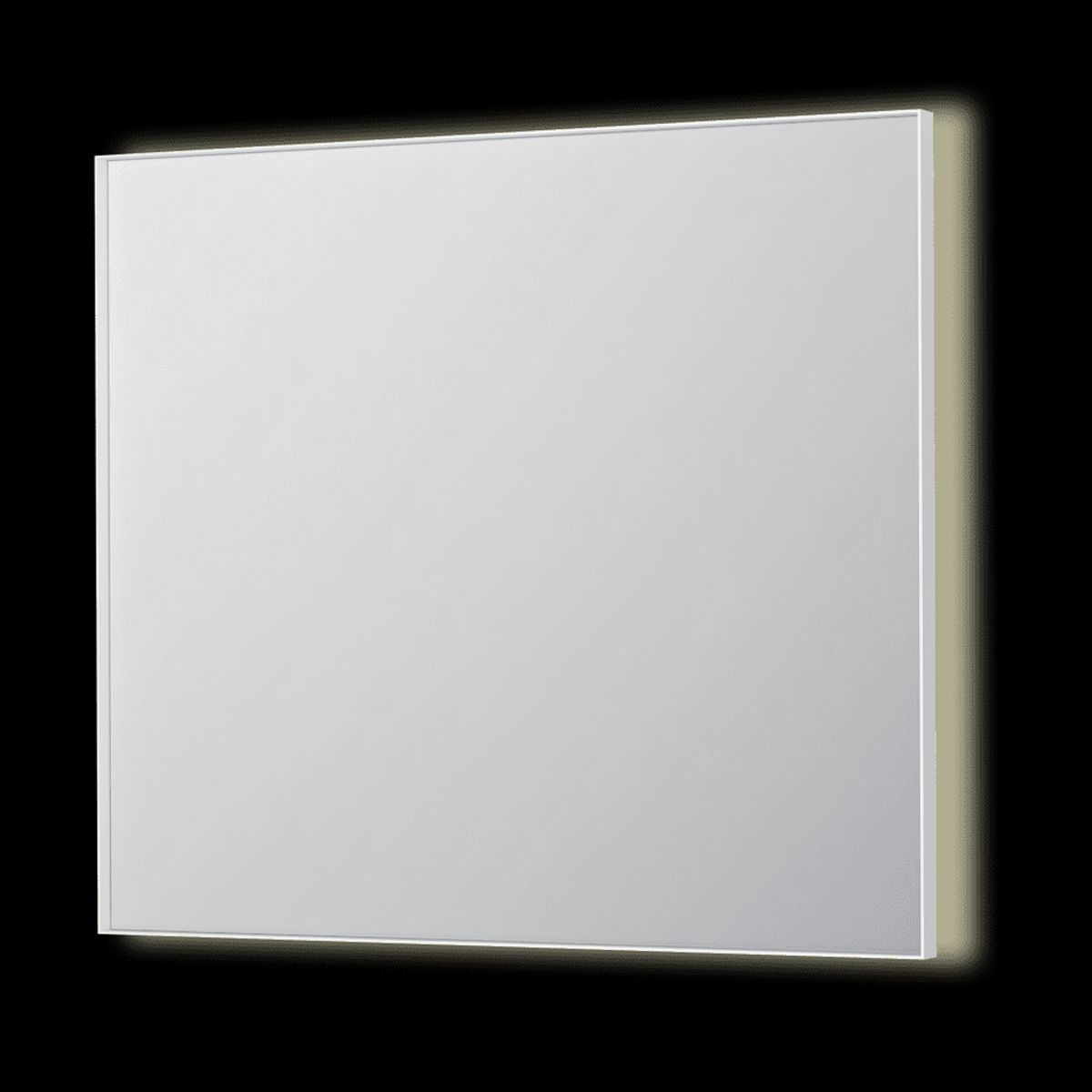 SP32 spejl med indirekte LED - 90x4x80 - mat hvid