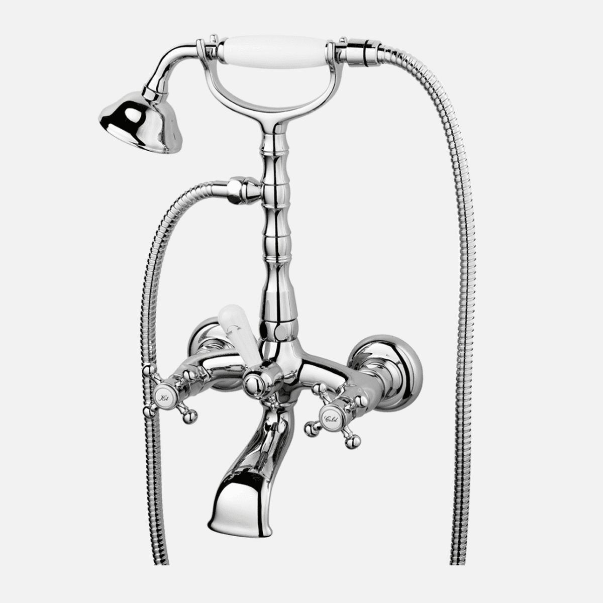 Tapwell FBLV 023-150 badekararmatur classic m/håndbruser - krom