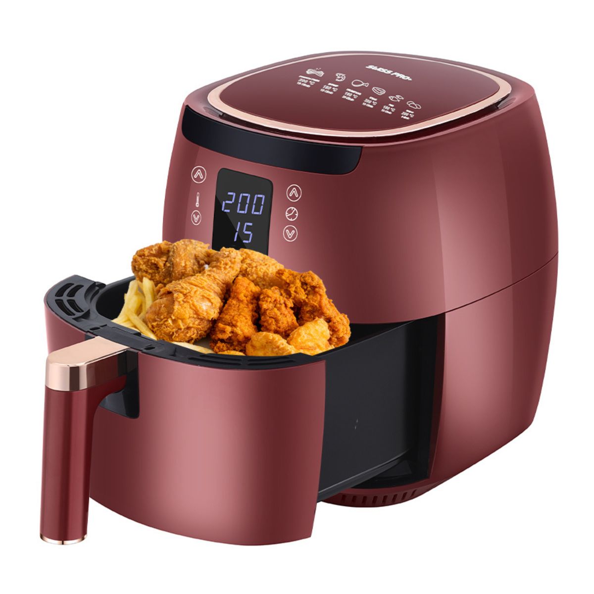 Digital Airfryer 7L Rød