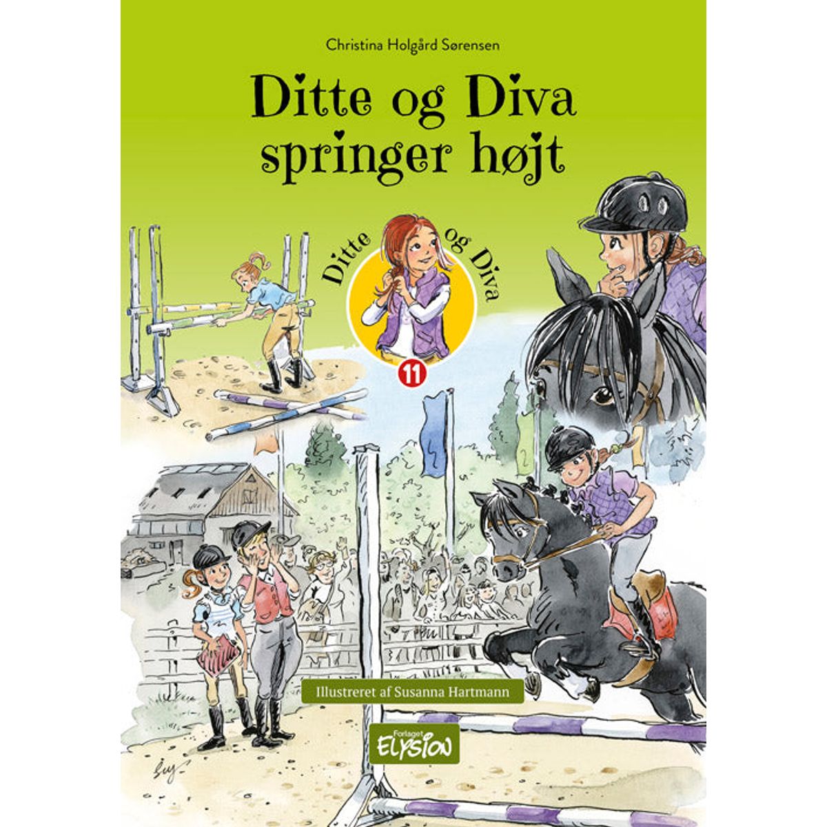 Ditte og Diva springer højt