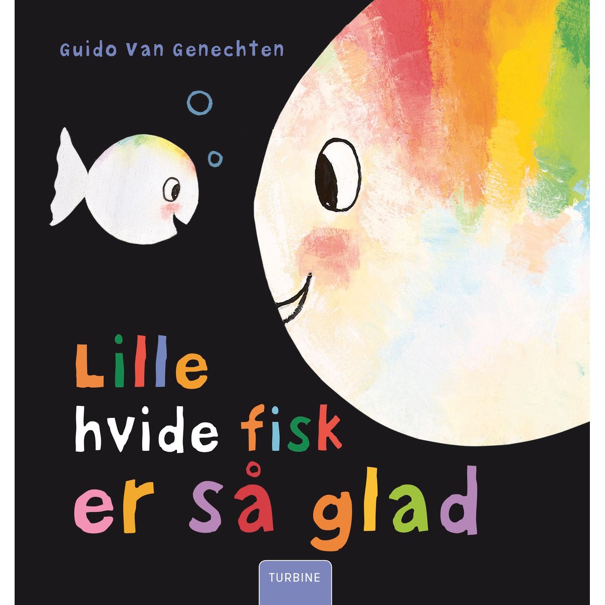 Lille hvide fisk er så glad