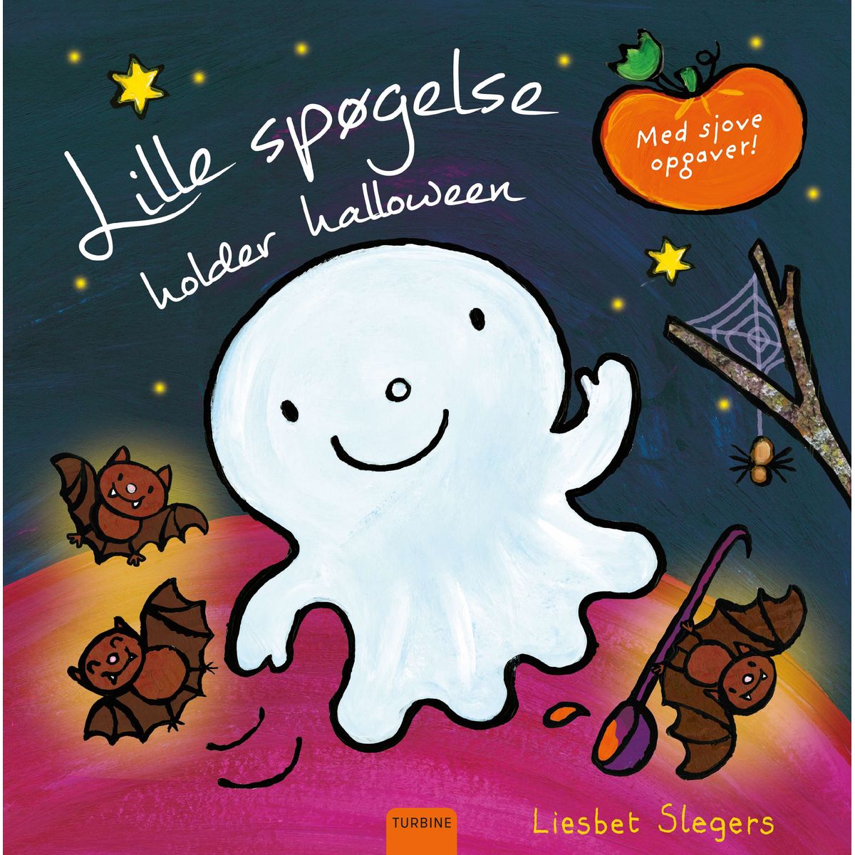 Lille spøgelse holder halloween