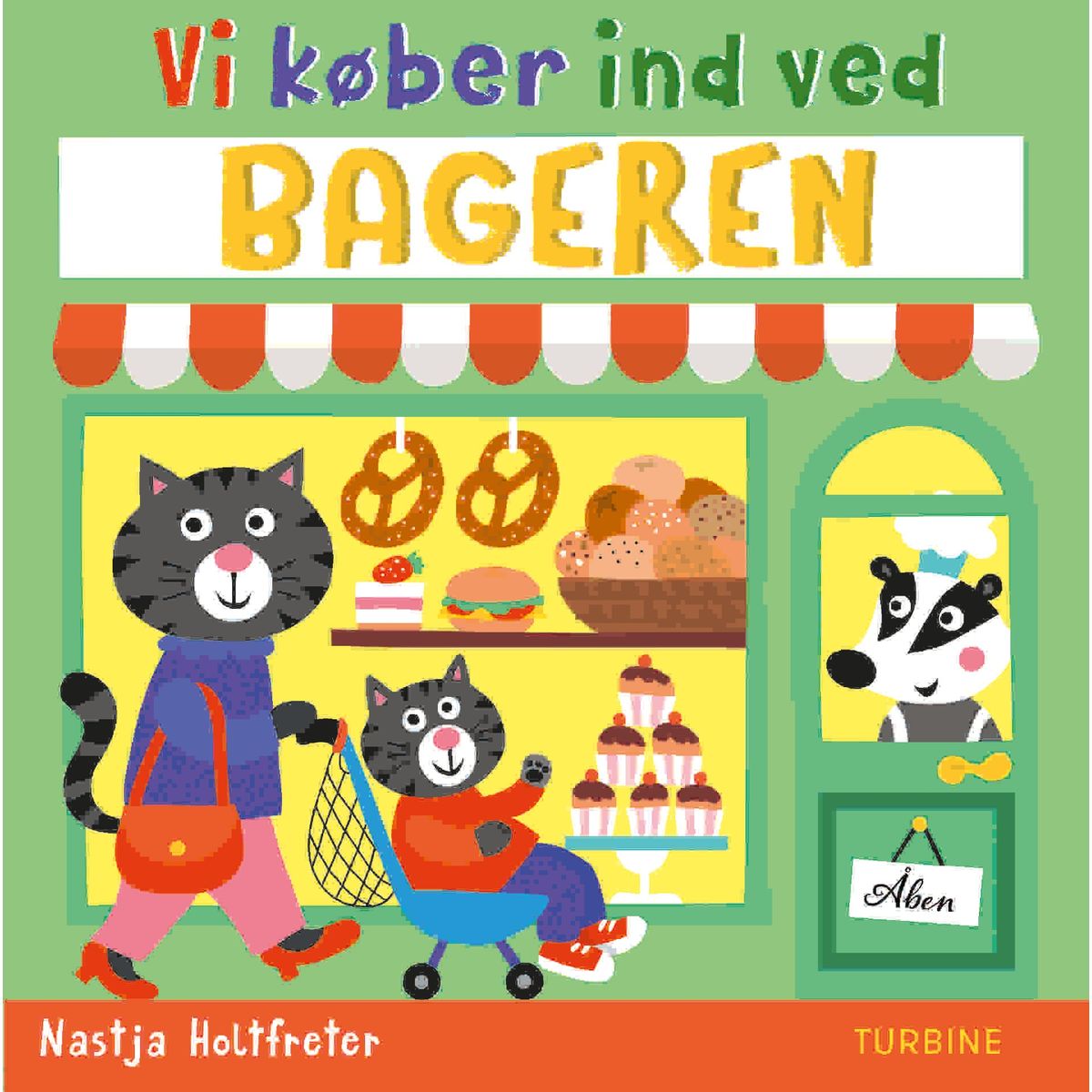 Vi køber ind ved bageren