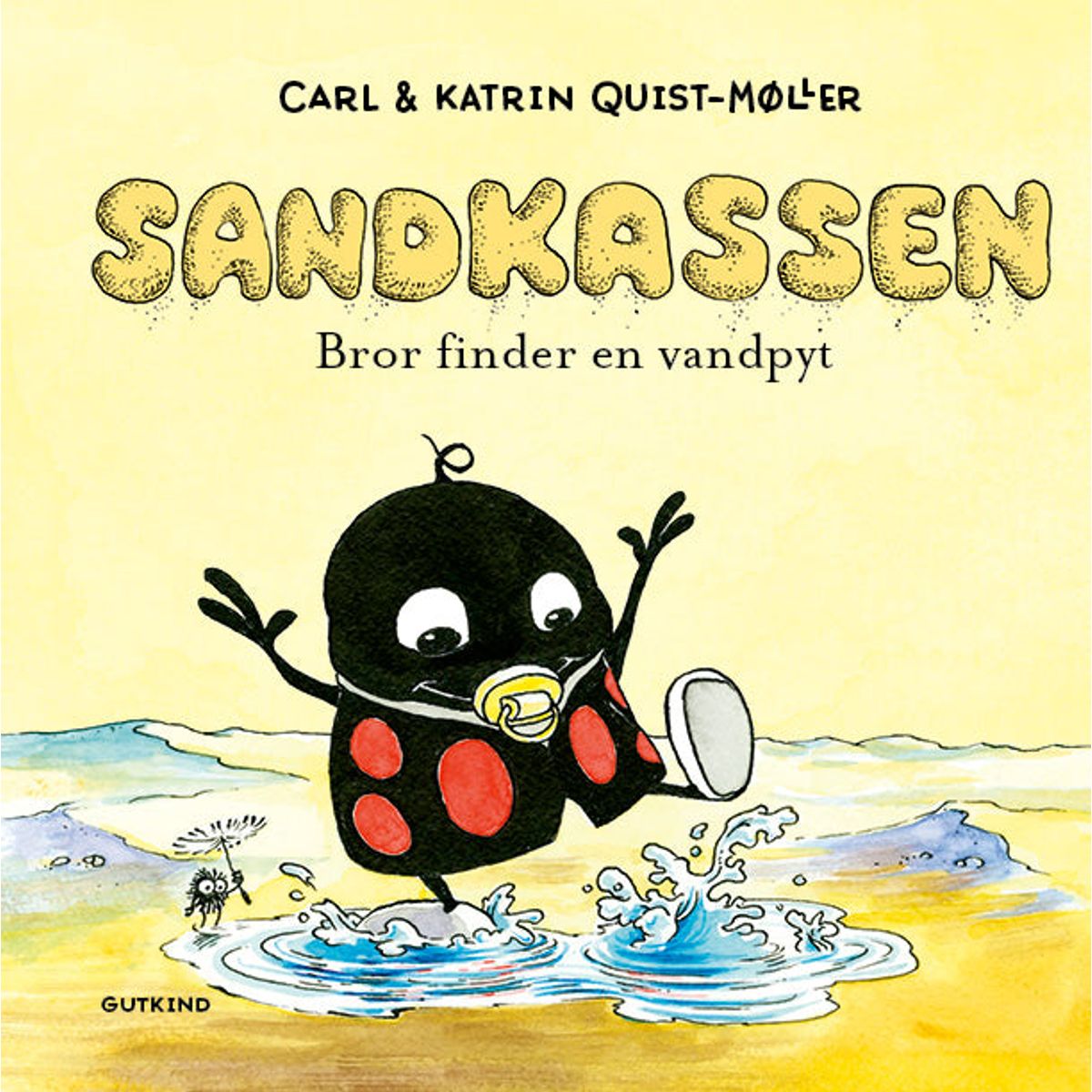 Sandkassen. Bror finder en vandpyt