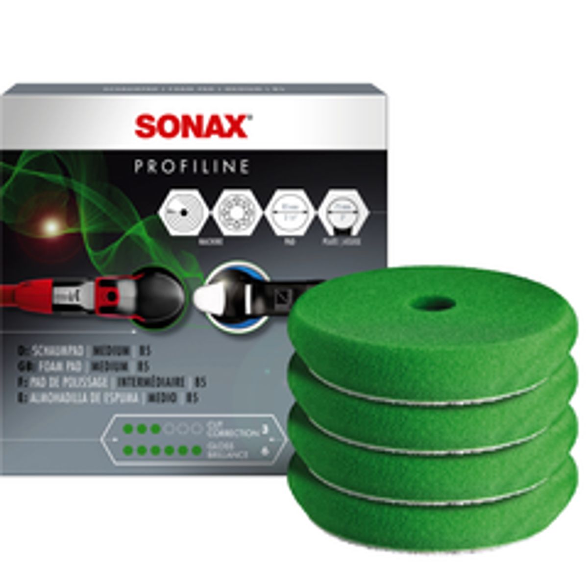 SONAX PROFILINE Foam Polerskive Grøn