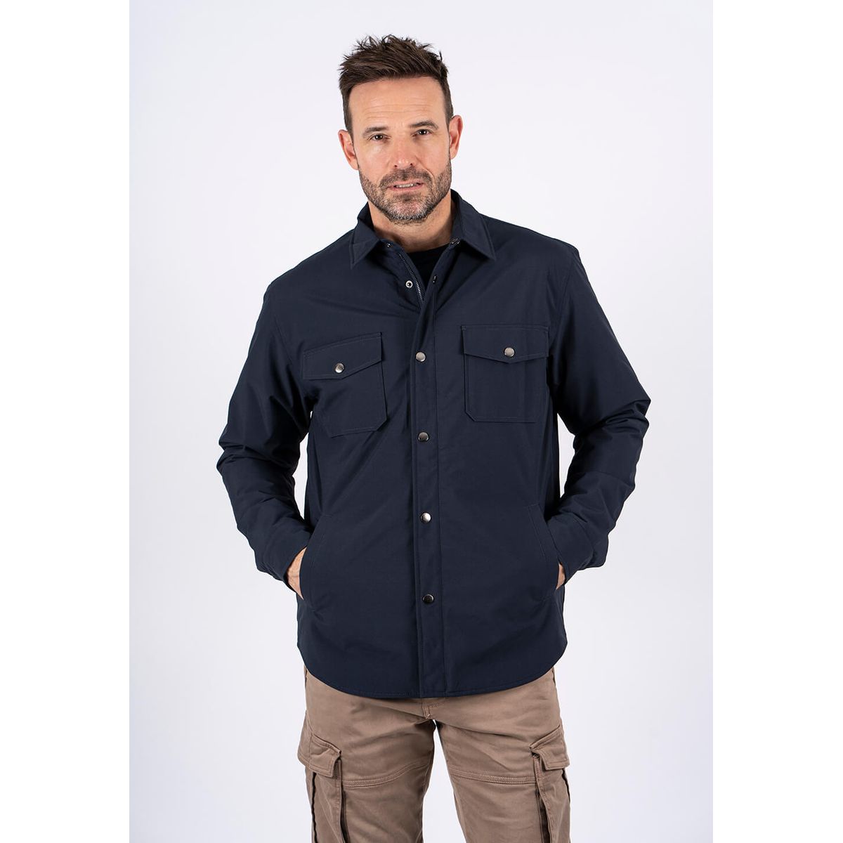 Pre End - Collins overshirt / jakke i navy