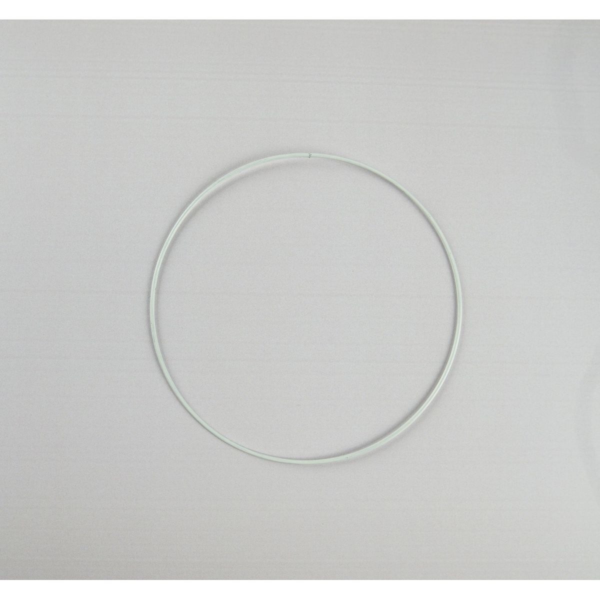 Metalring - hvid - 15 cm