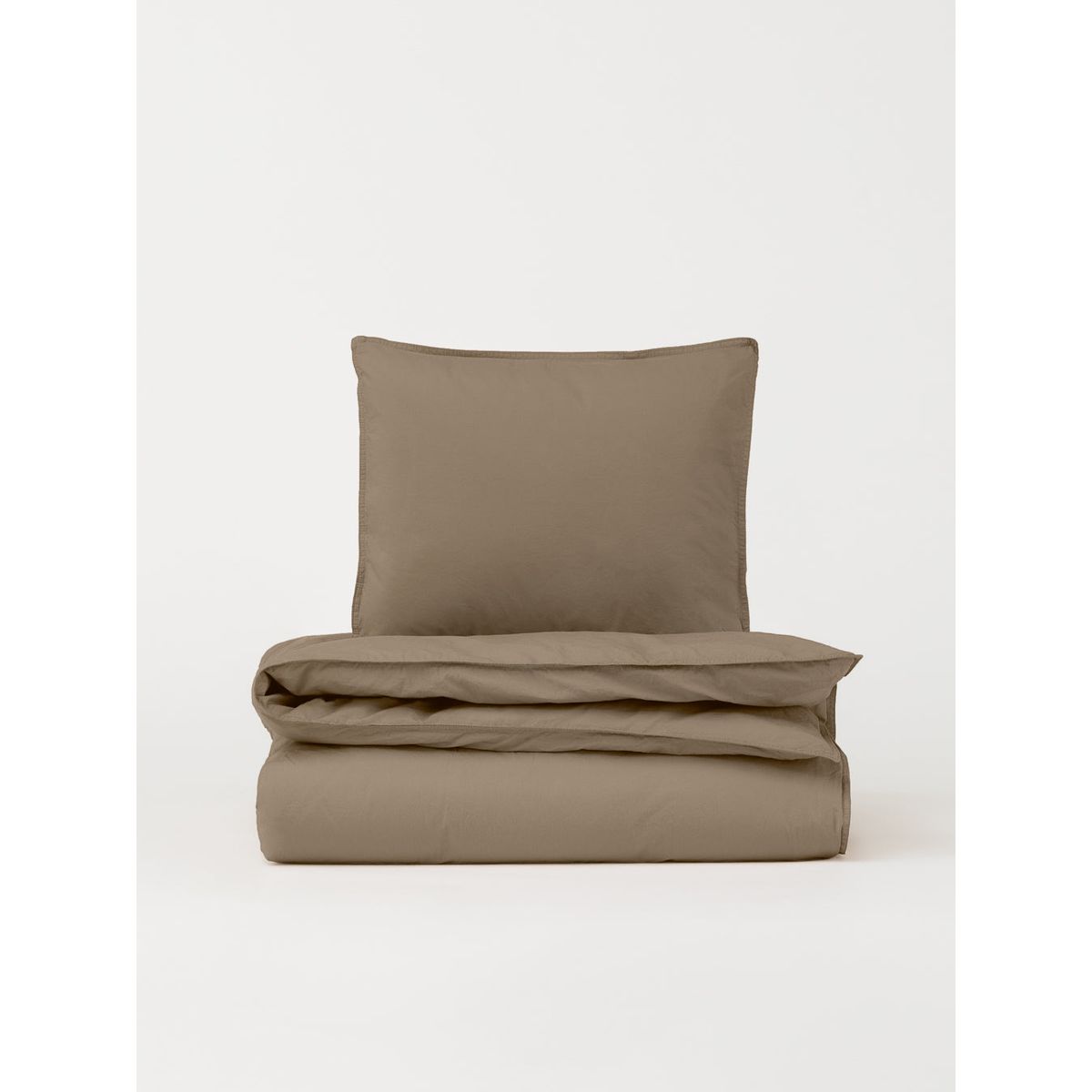 DAWN Percale sengetøj - Mocha Brown - 200x220 cm - 100% økologisk bomuld - Brunt