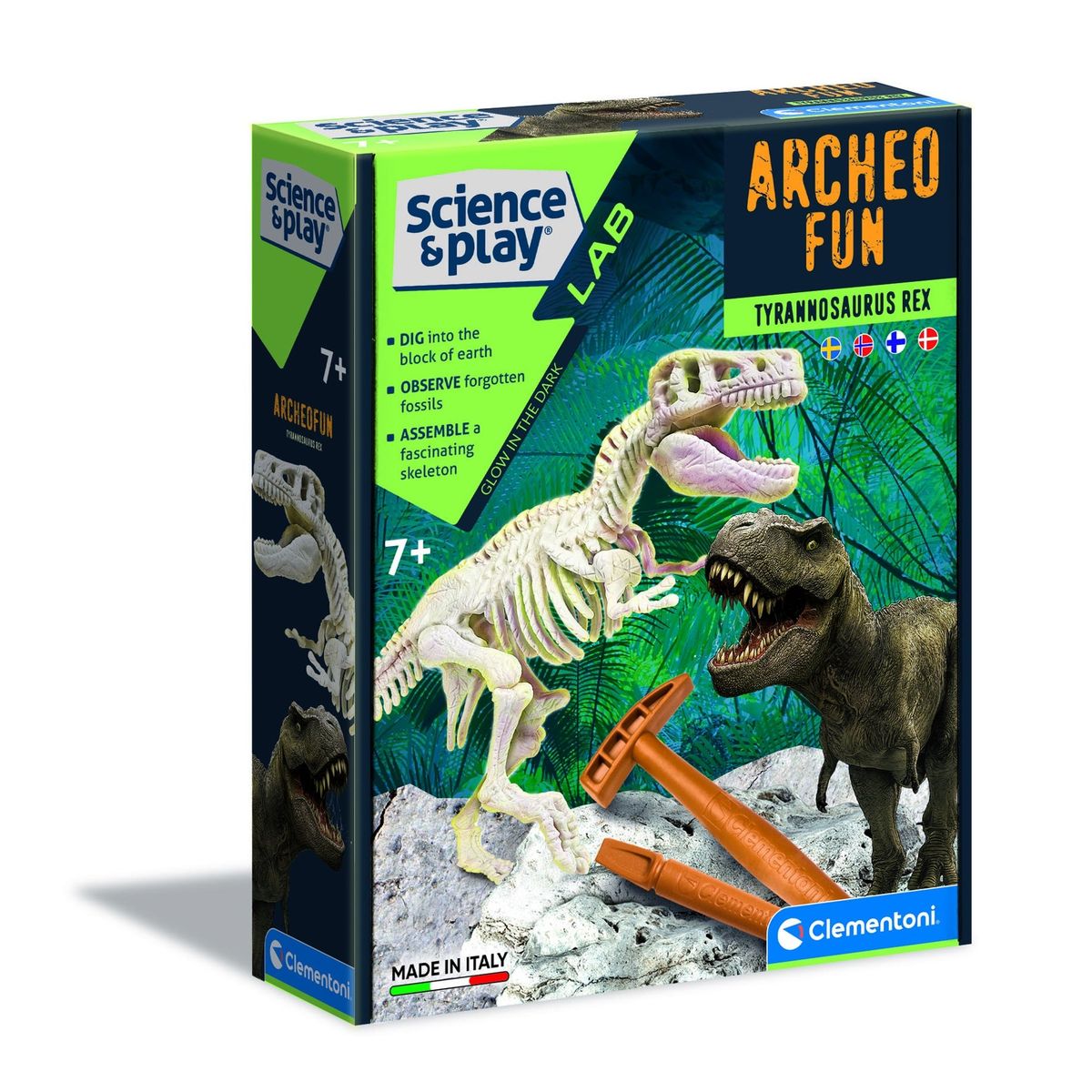 Clementoni Dig Line T-Rex - Science & Play - Legekammeraten.dk