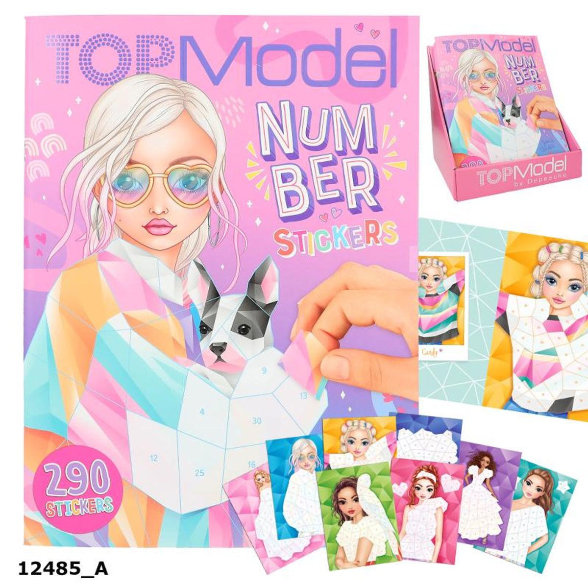 TopModel Number Stickersbog - Stickersbog - Legekammeraten.dk