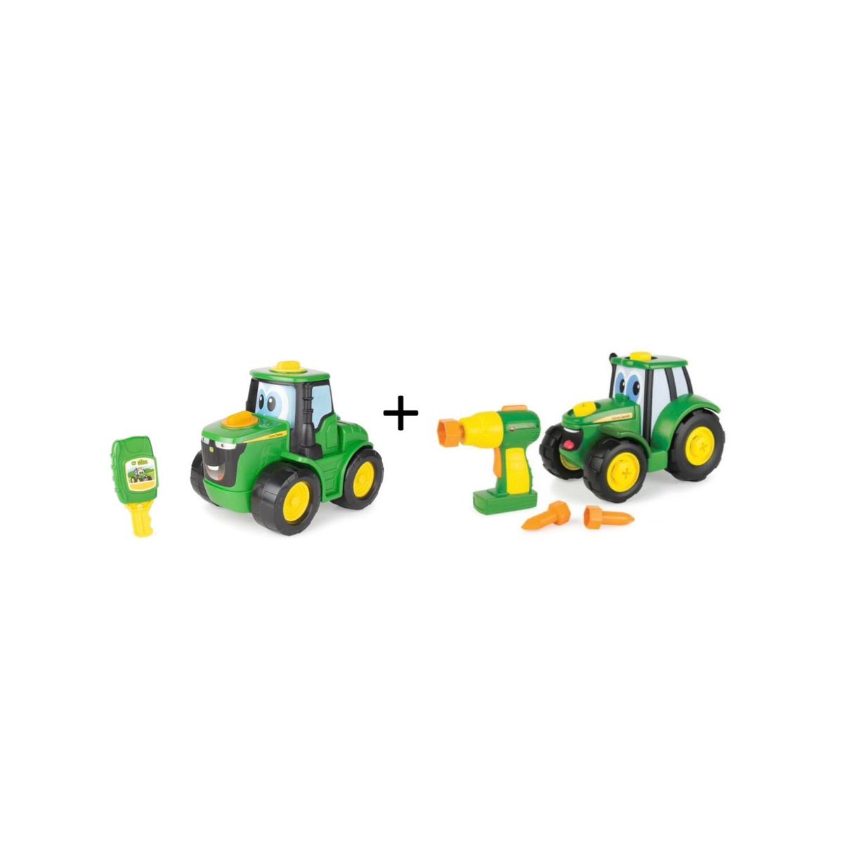 John Deere Johnny Byg En Traktor Og John Deere Key N Go Traktor - traktor - Legekammeraten.dk